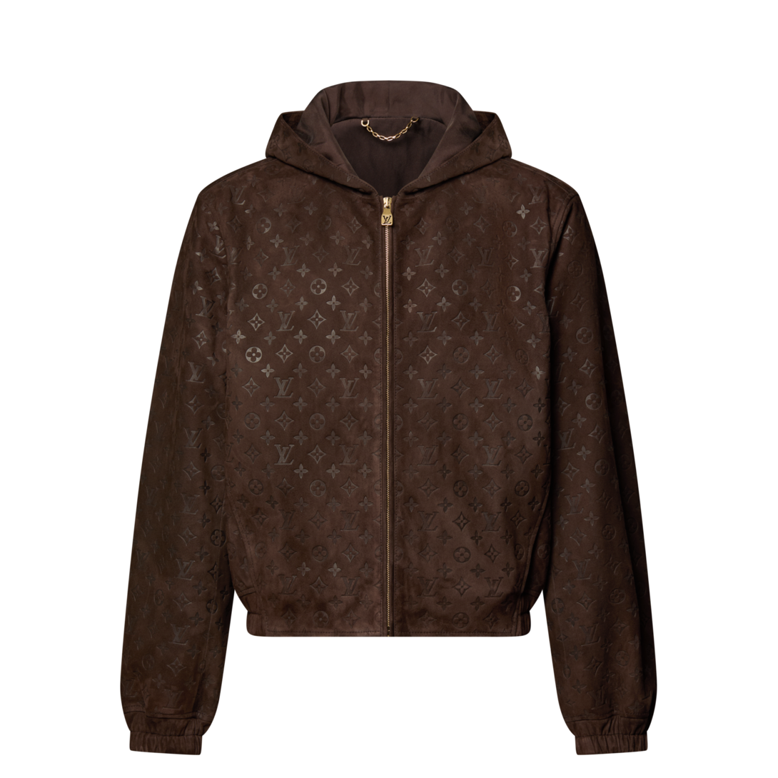 Monogram Embossed Suede Hoodie - High-End Ready-to-Wear 1AJVJJ